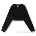 New retro belly button hot girl sweater